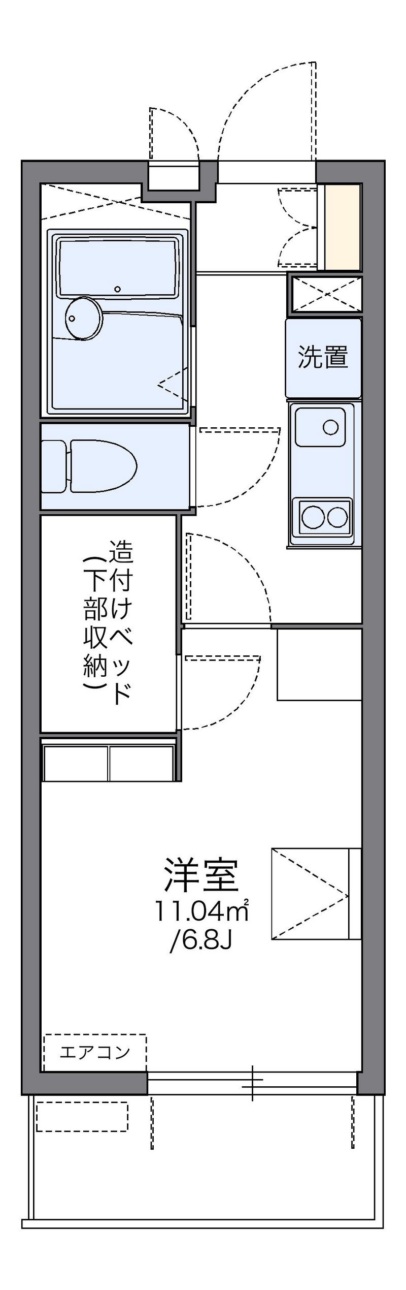 レオパレスＣｒｅｓｃｅｎｔ 間取図