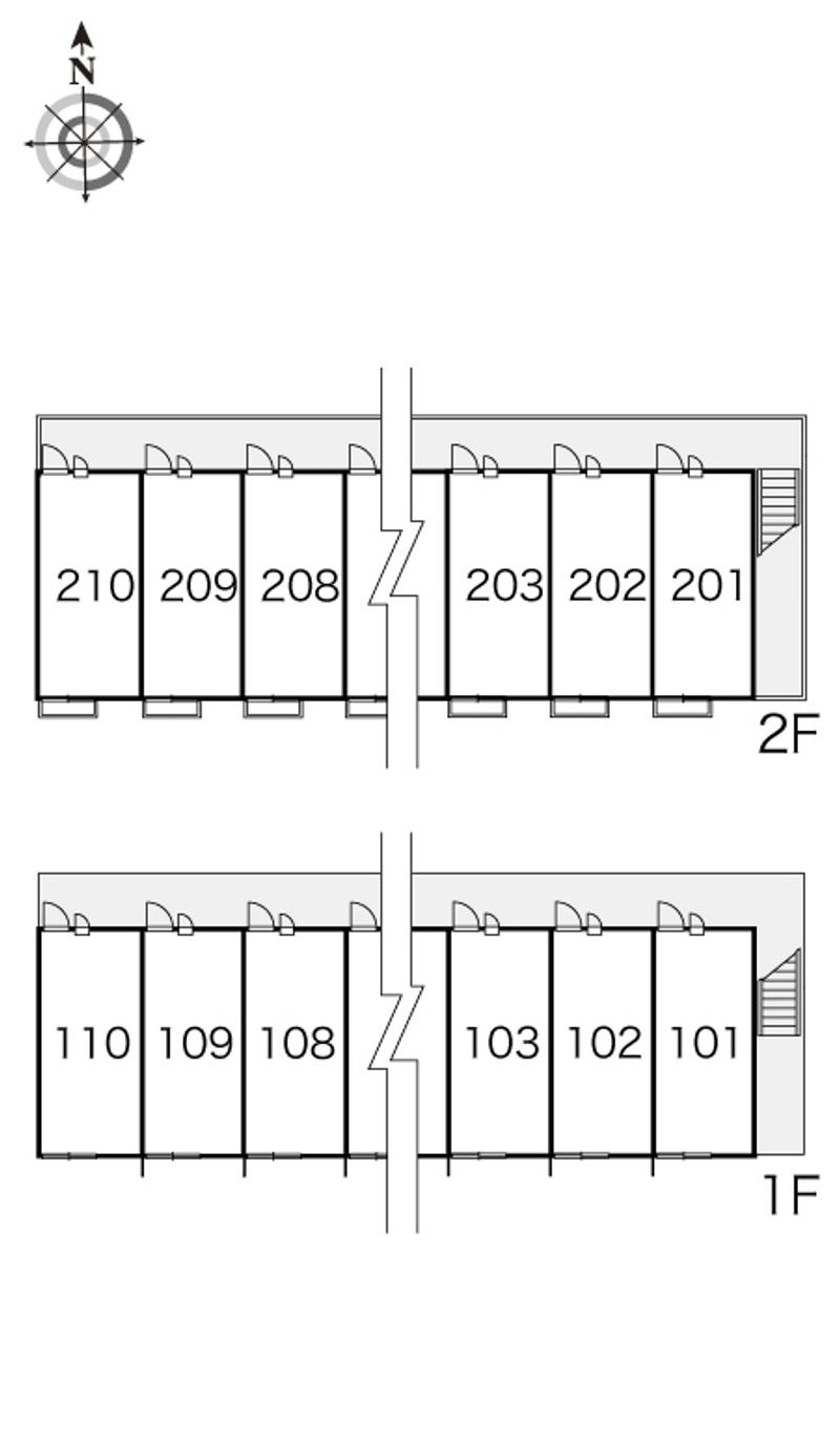 レオパレスジョイアスⅠ 間取配置図