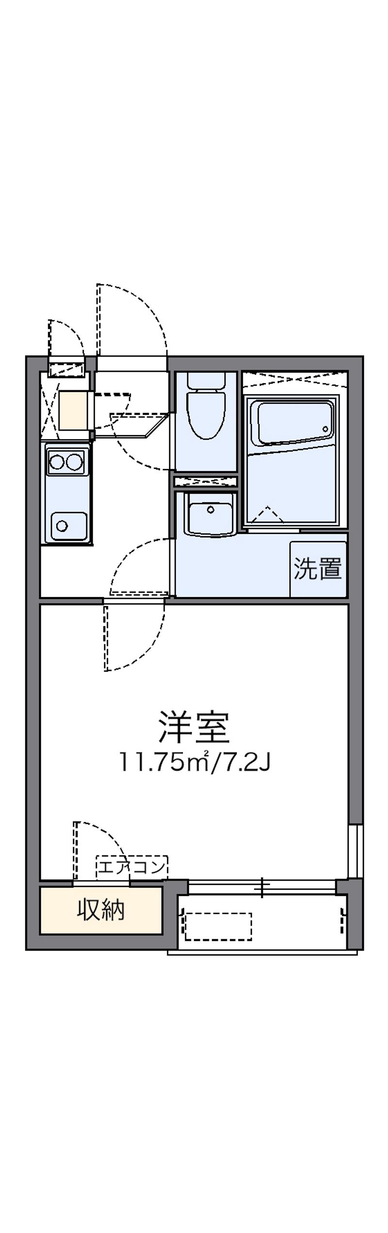 レオネクストコンフォート汐入Ⅱ 間取図