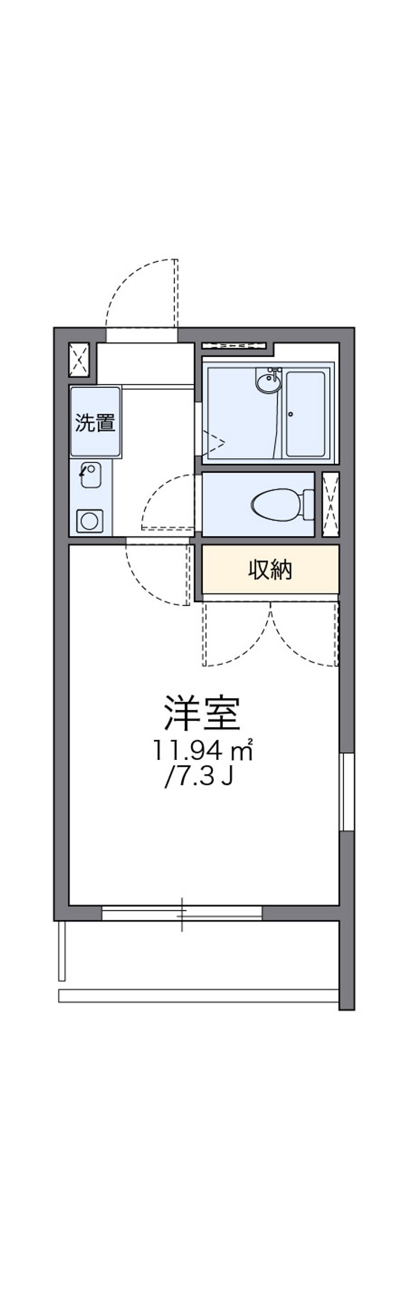 レオパレス西水元Ⅱ 間取図