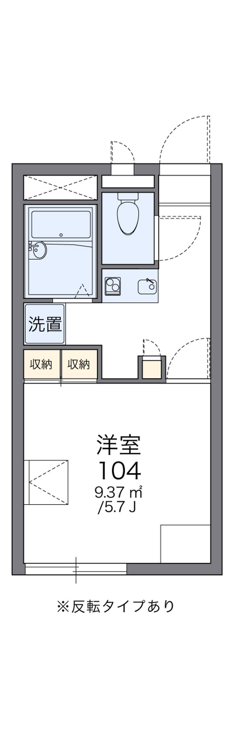 レオパレスこうべ山手２番館 間取り