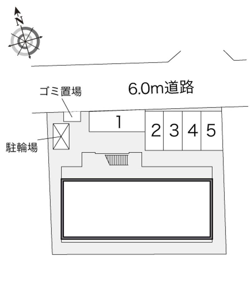 レオパレスパーク　ハイム 配置図