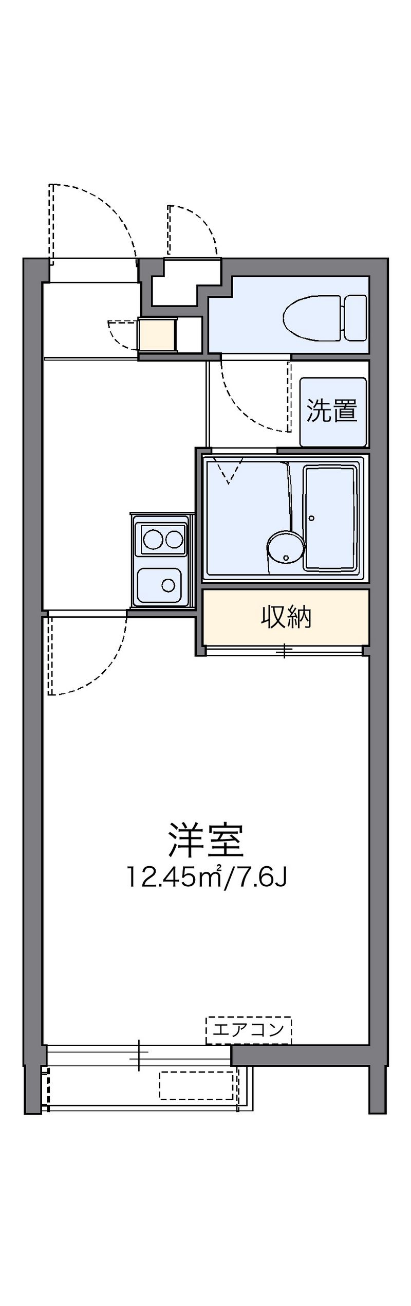 レオパレス豊 間取図