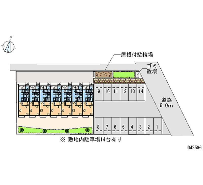 42586 bãi đậu xe hàng tháng