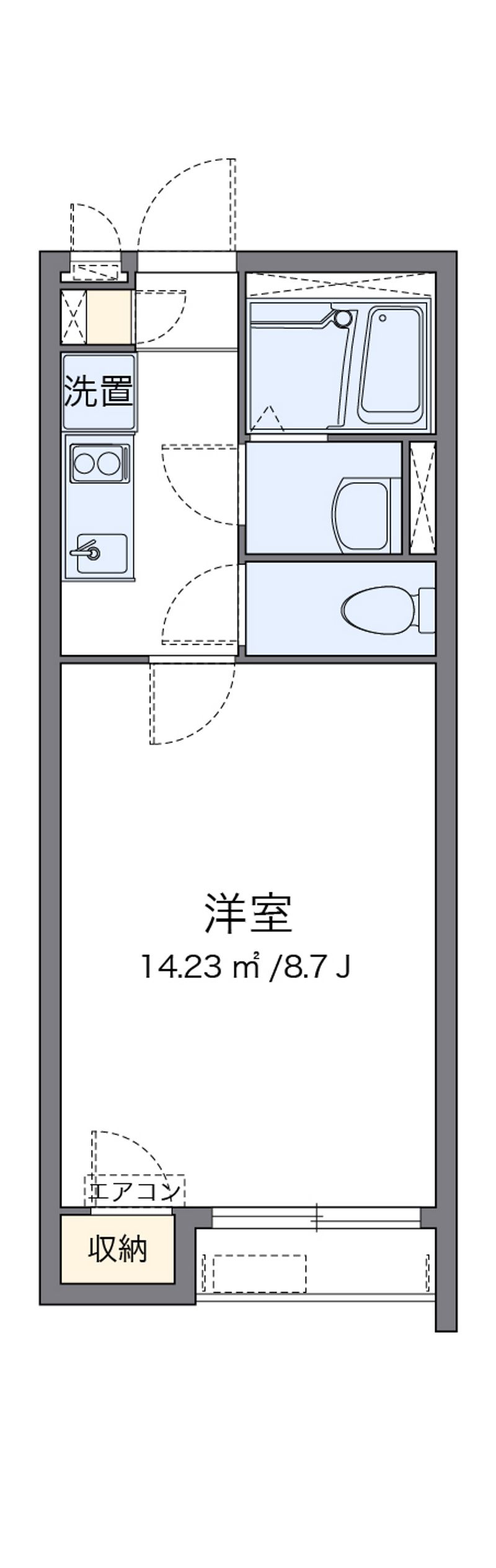 クレイノ優 間取図