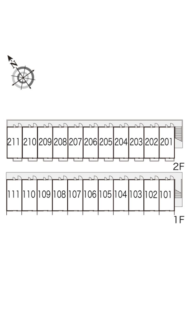 レオパレス秋桜 間取配置図