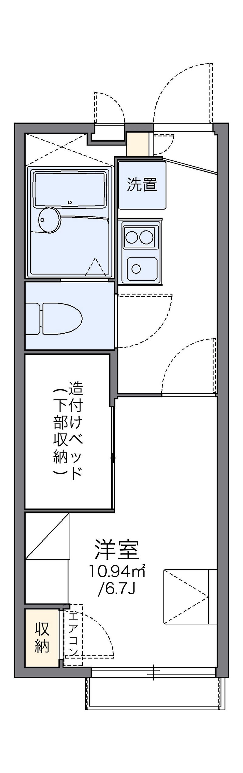 レオパレスＳｉｍｐｌｅ大今里 間取図