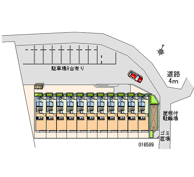 レオパレスかなめ 月極駐車場