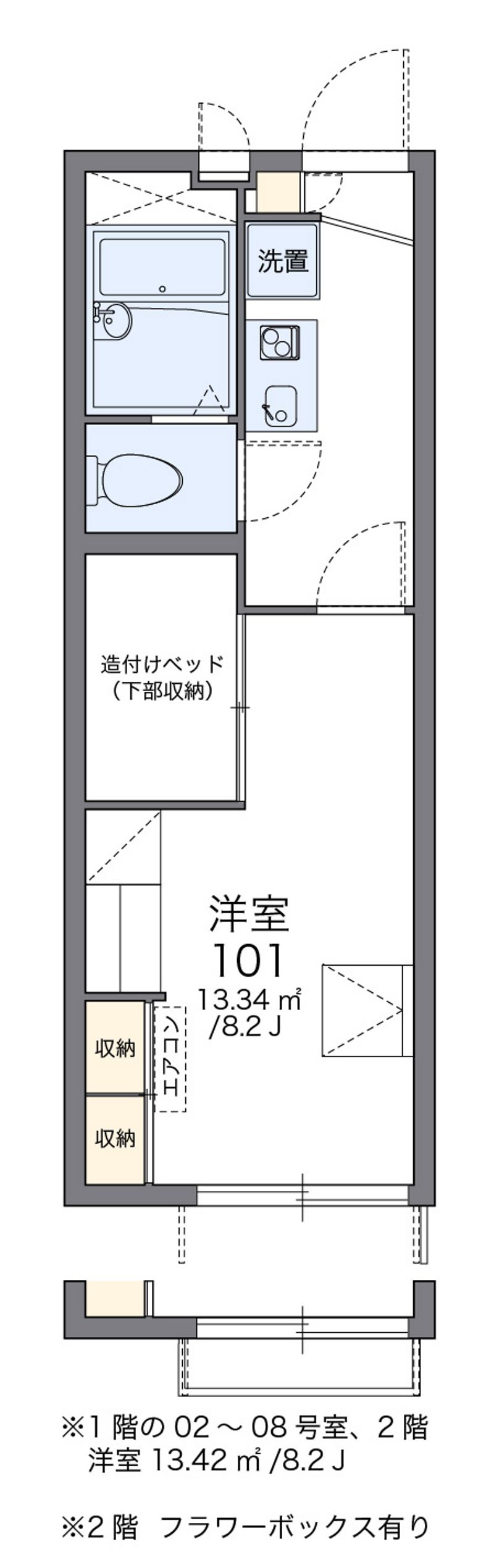 レオパレスＰａｓｓｉｏｎ 間取図