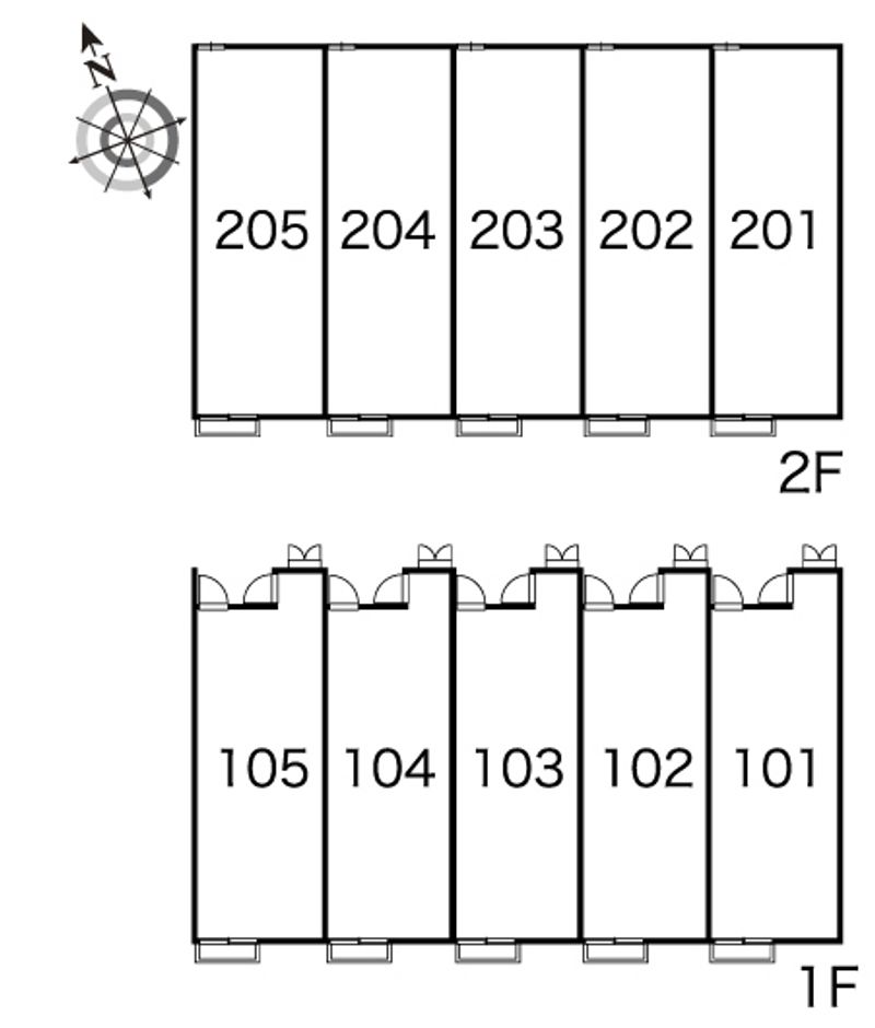レオパレス悠Ⅱ 間取配置図