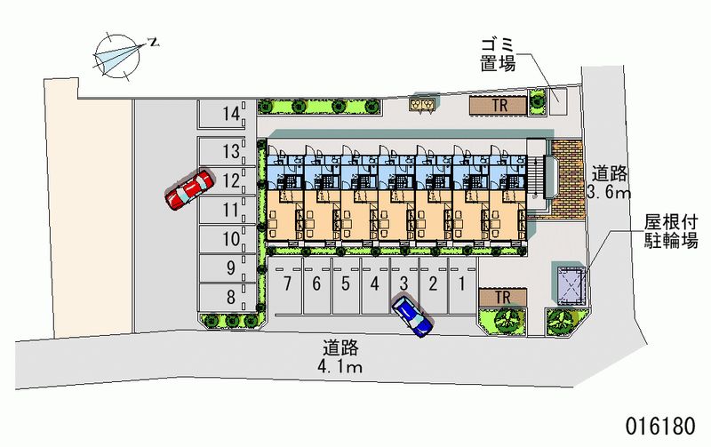 レオパレスひまわり 月極駐車場