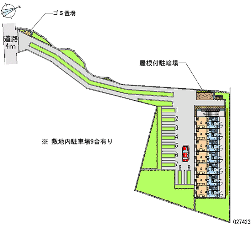 27423 Monthly parking lot