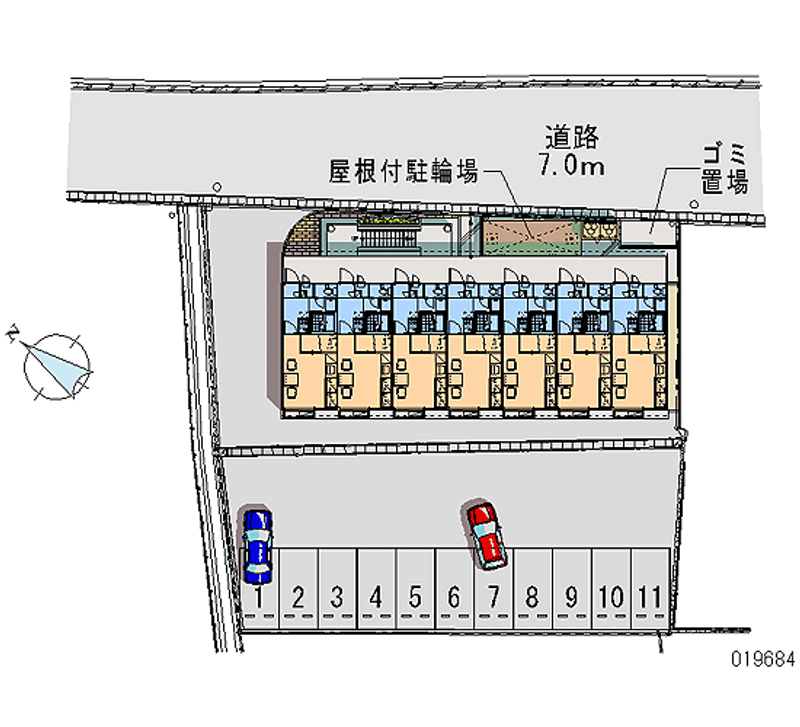 レオパレスレインボーランド 月極駐車場