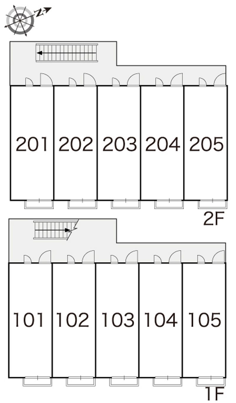 レオパレス天神Ⅱ 間取り配置図