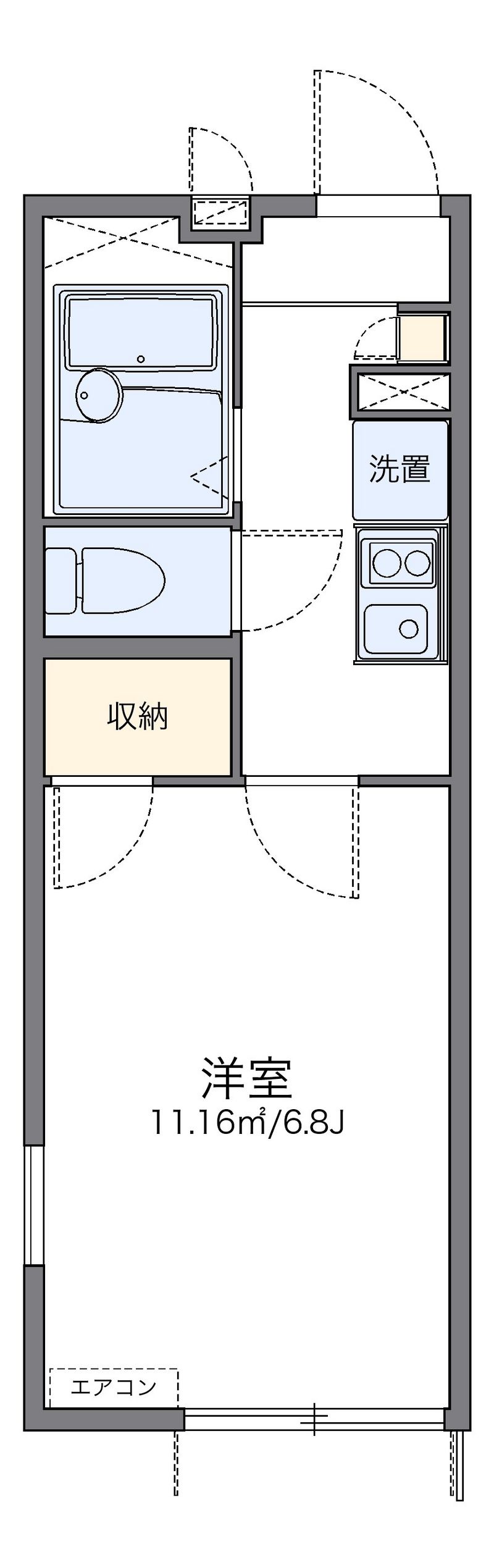 レオパレスカサ　ヴェルデ 間取図