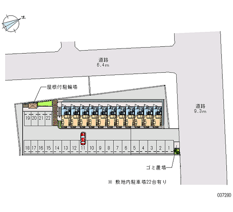 レオパレス若木台 月極駐車場