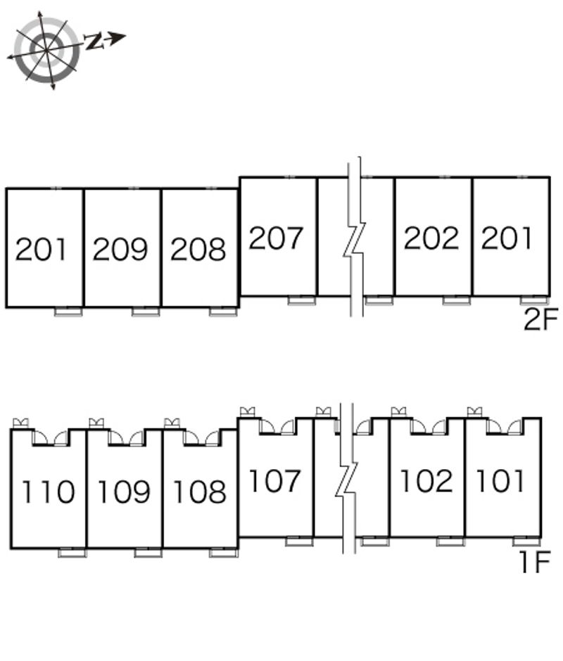 レオパレスティダ 間取配置図