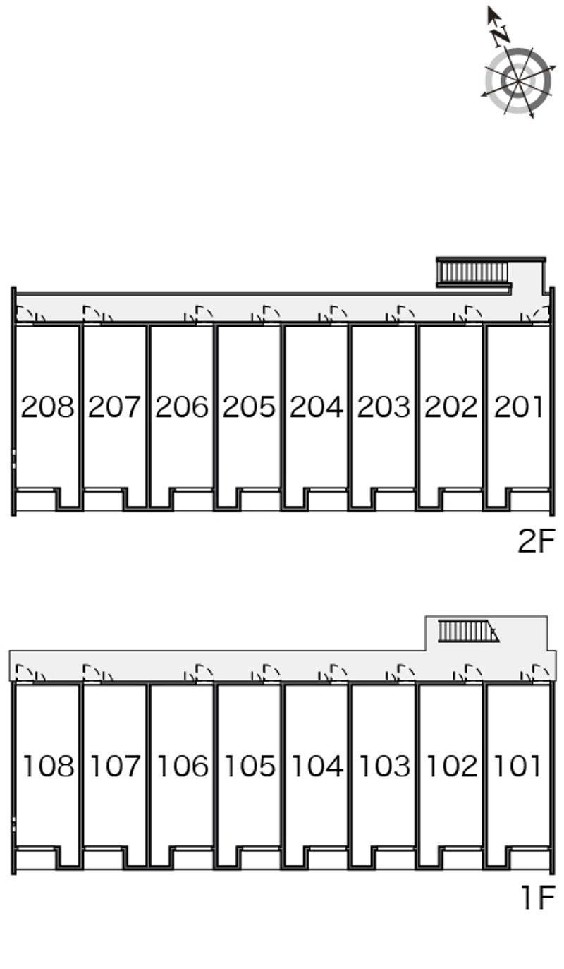 クレイノ陶元町 間取配置図
