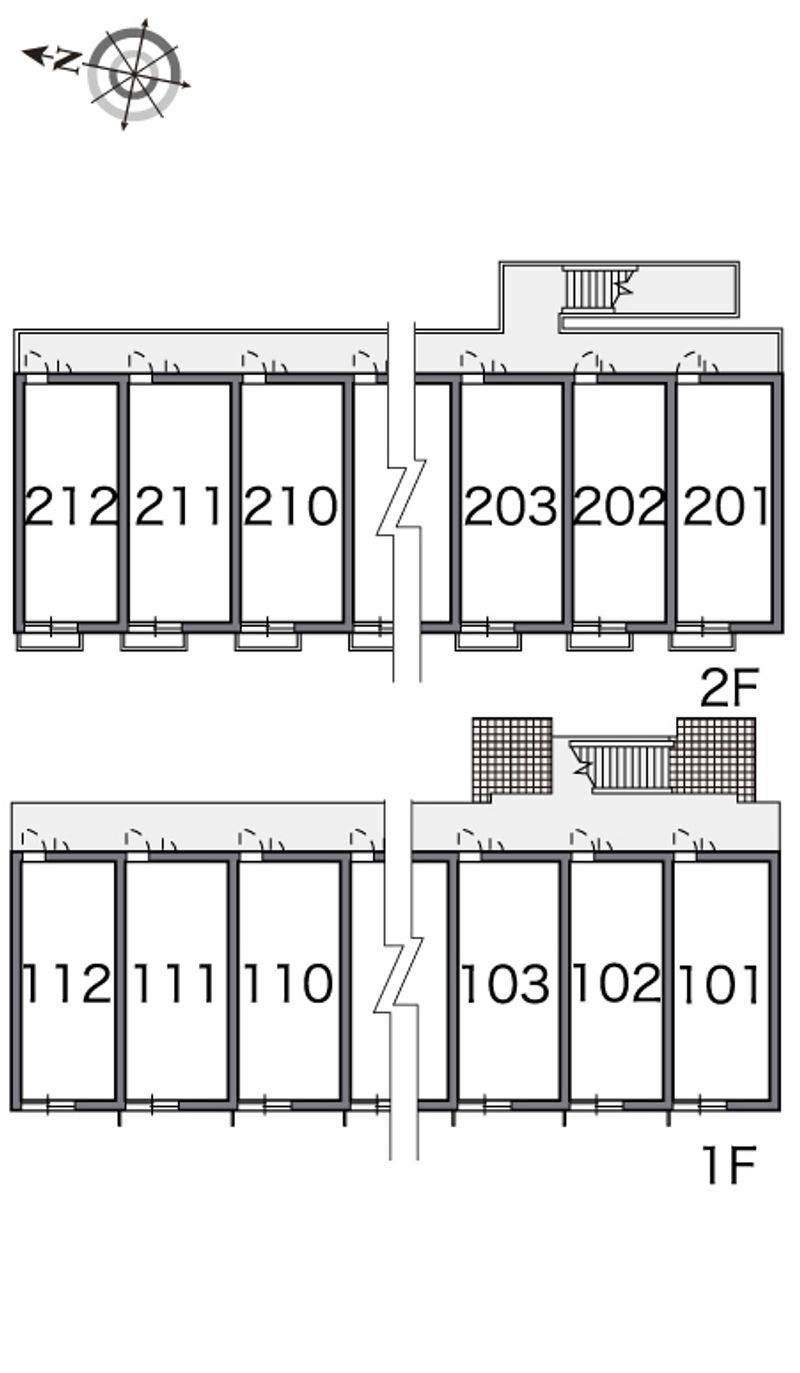 レオパレスマメーズ柴 間取配置図