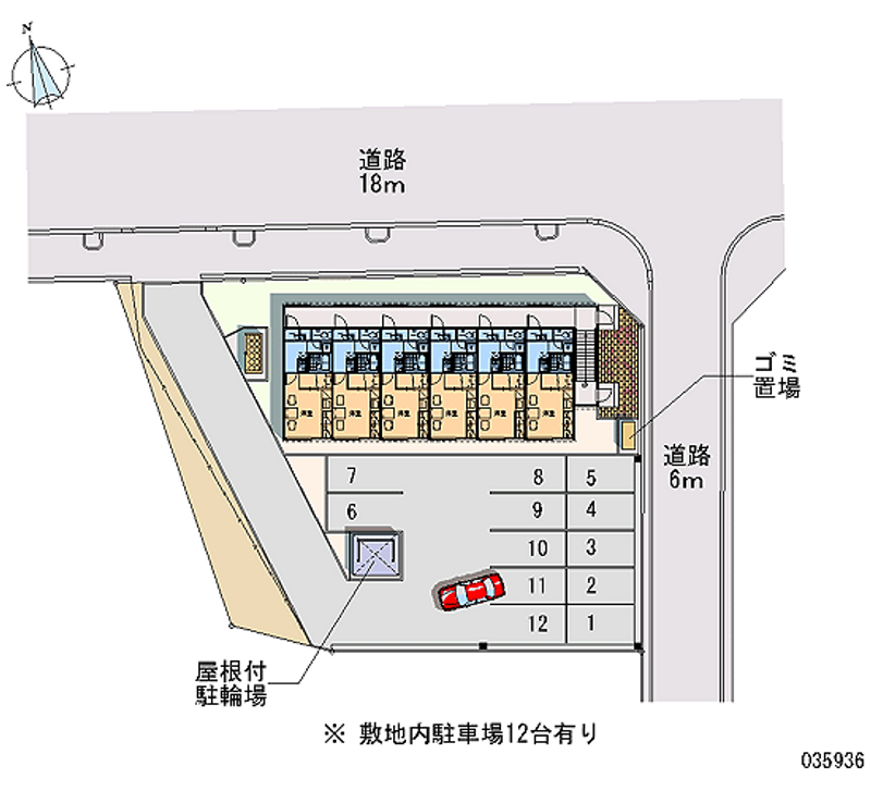 レオパレス桜ヶ岡 月極駐車場