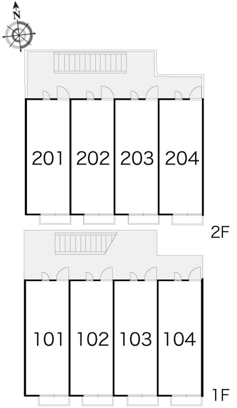 レオパレスグランデⅡ 間取配置図