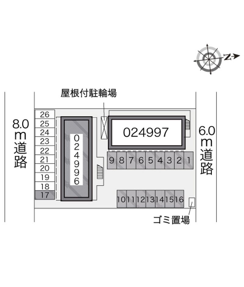 レオパレスＬＯＴＵＳ　Ａ 配置図