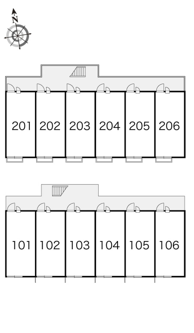 レオパレスコムティ 間取り配置図