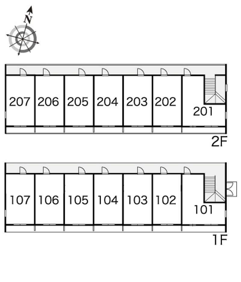 レオパレス陽光邸 間取配置図