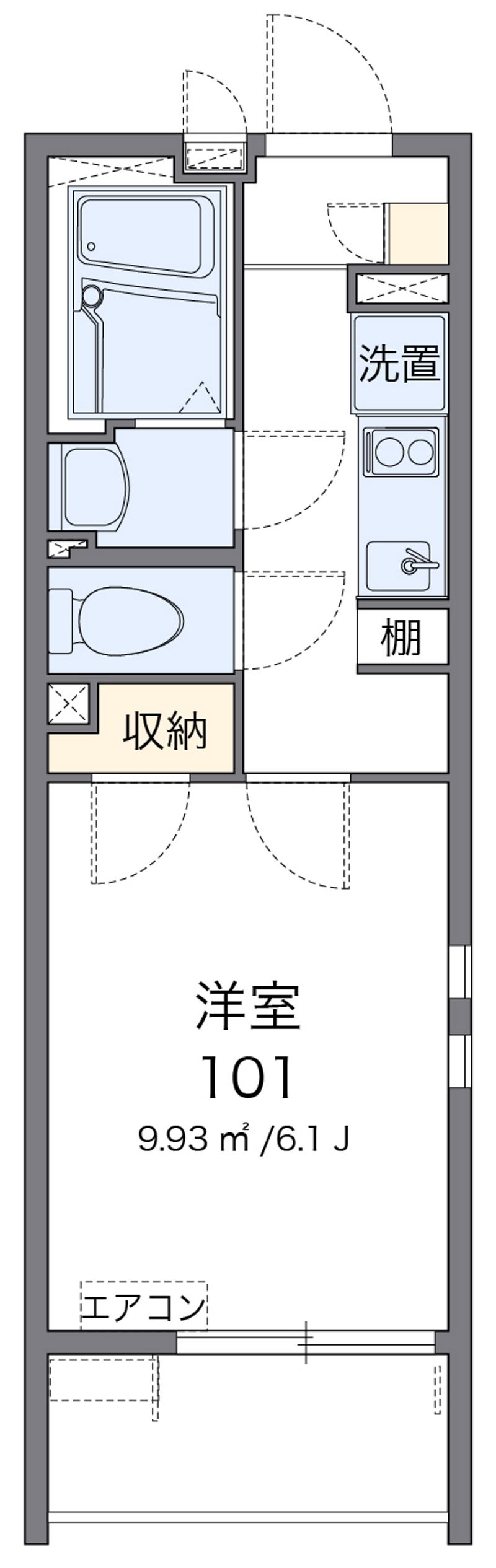 クレイノＣＯＭＦＯＲＴ　Ｓ 間取図