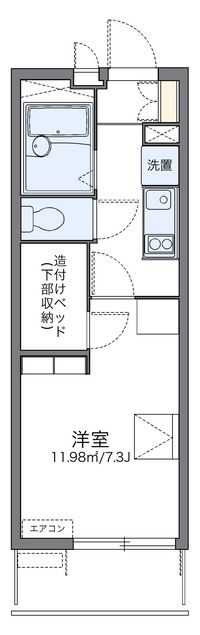 レオパレスグランデール北町 間取り図