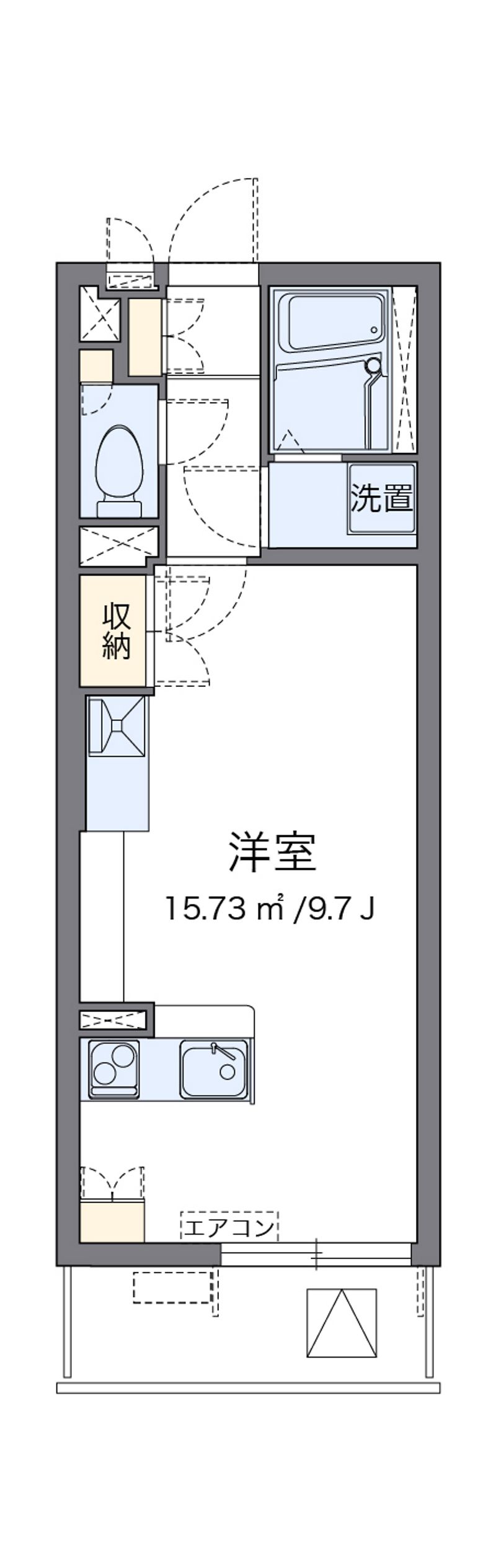 レオネクストエクセルアサヒⅥ 間取図