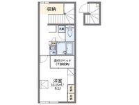 レオパレス川部 間取り図