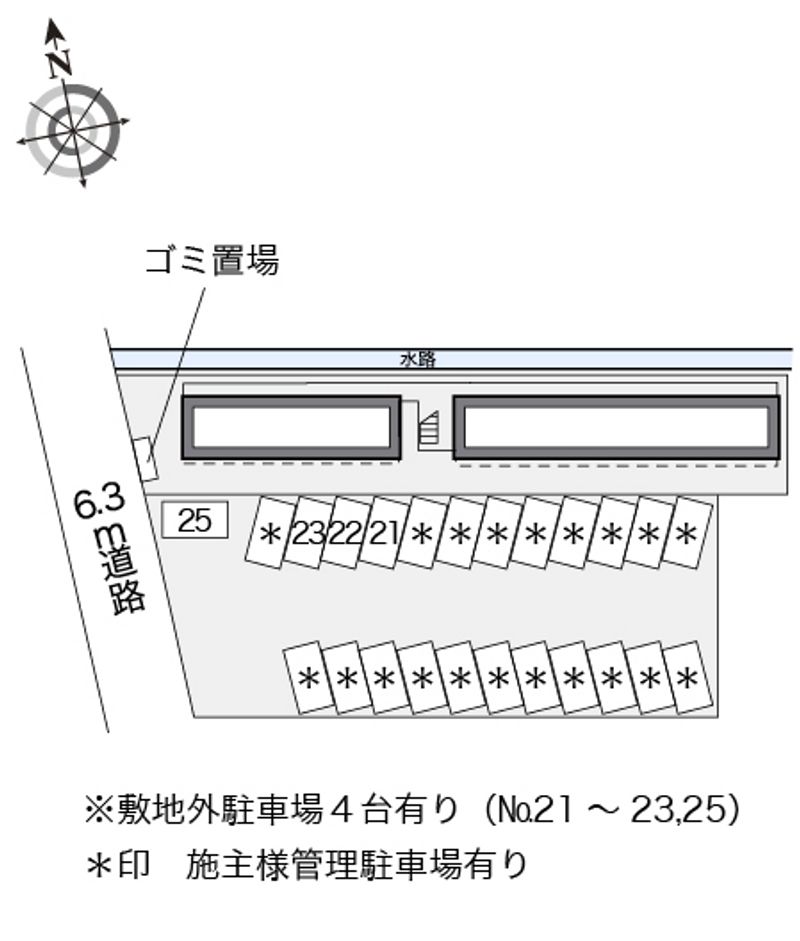 レオパレス木之庄 配置図