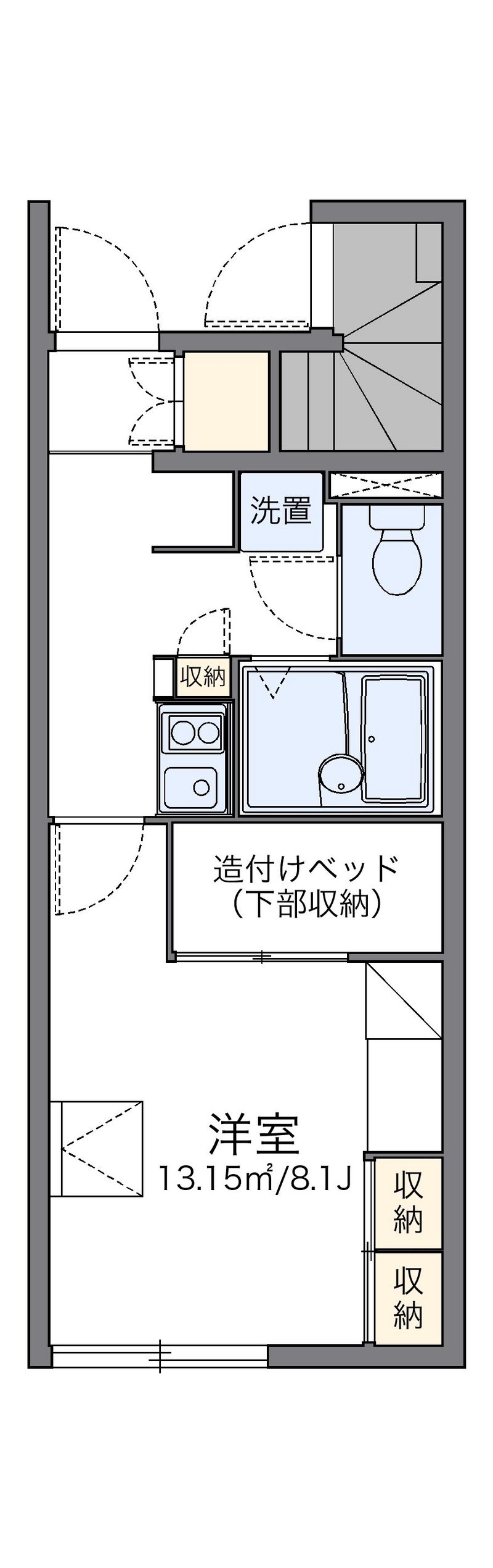 レオパレス上渡津 間取図