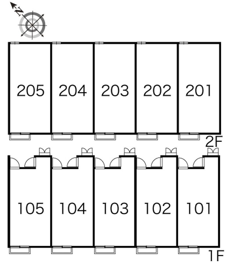 レオパレス清静館 間取り配置図