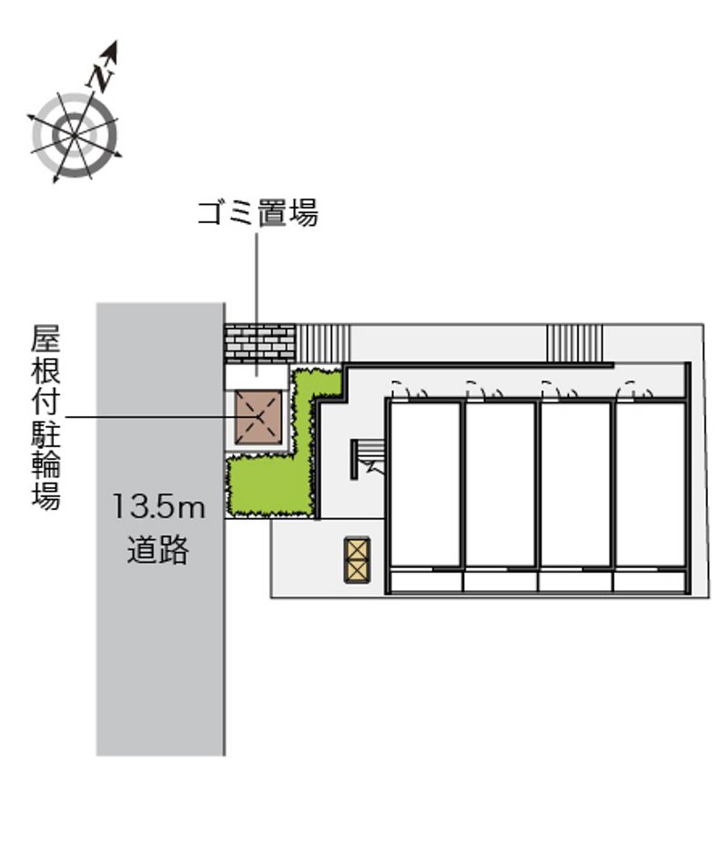 レオパレスヒルサイド松尾Ⅰ 配置図