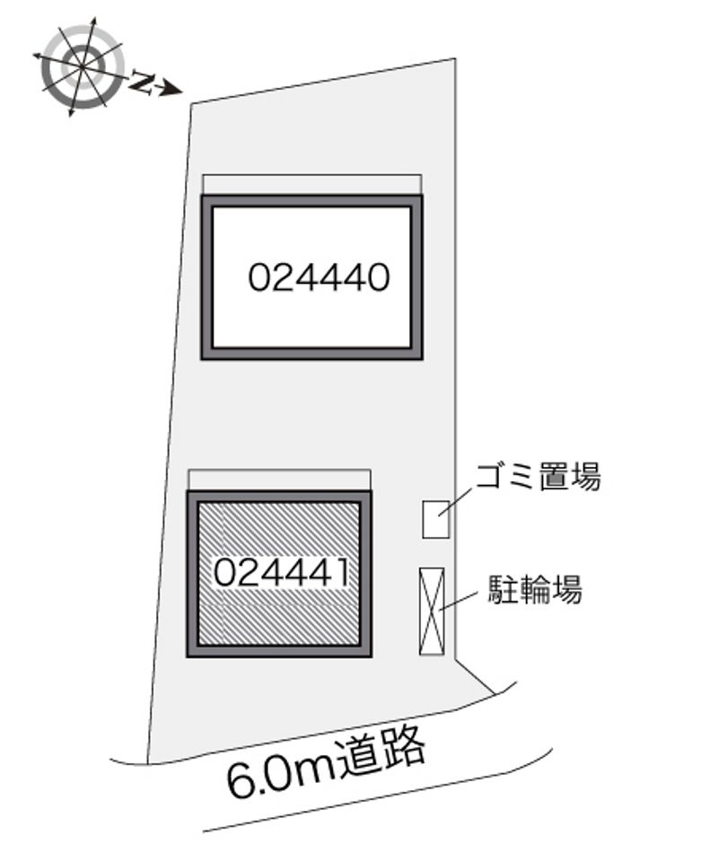 レオパレス北八王子Ｂ 配置図