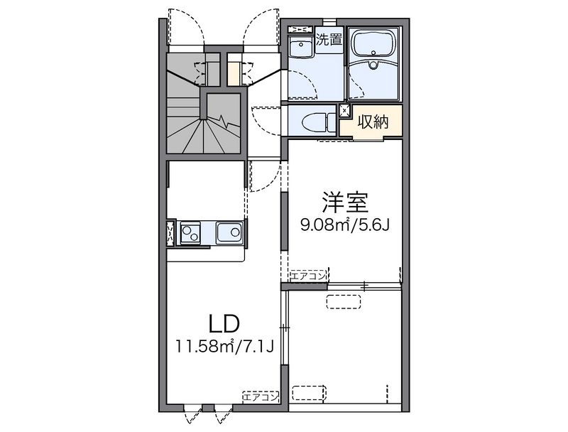 レオネクストウィルベーネ小竹 間取図