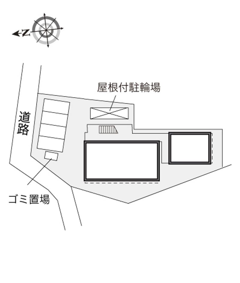 レオパレスハピネスウィング 配置図