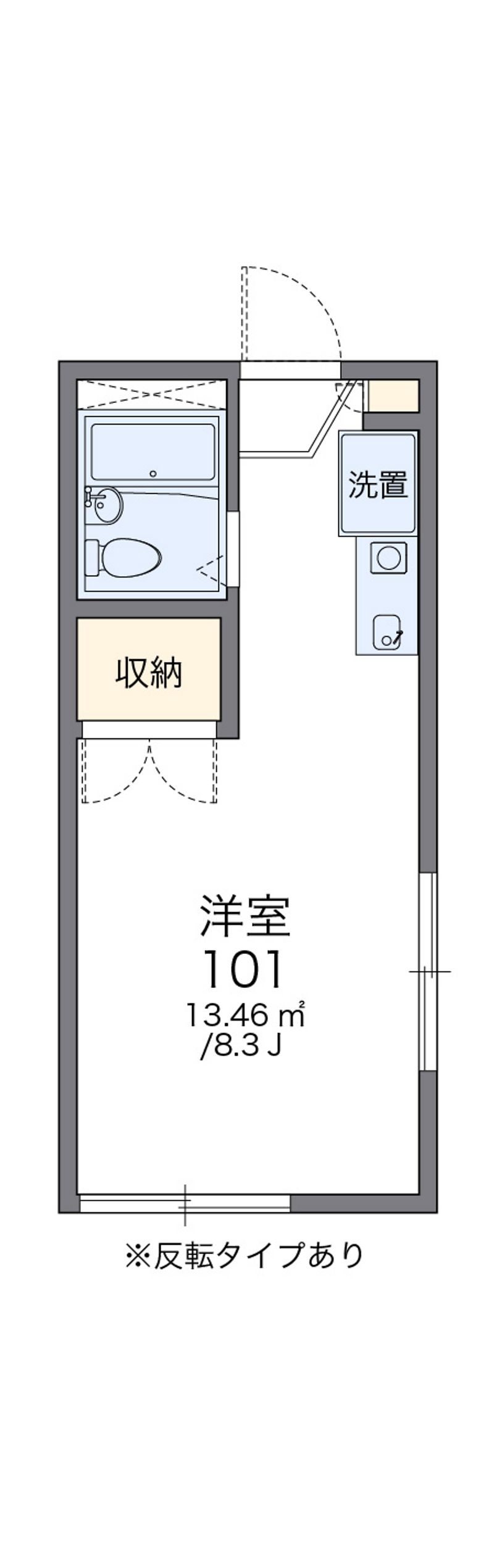 レオパレスロッキー 間取図