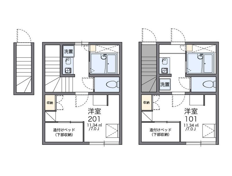 レオパレス幸 間取図