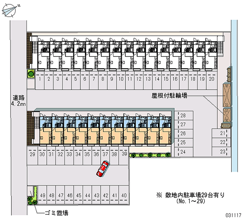 31117 Monthly parking lot