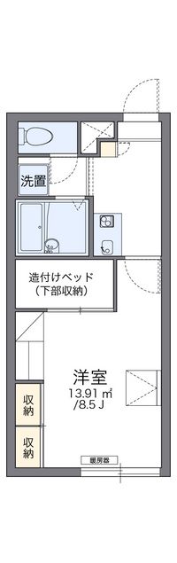 レオパレスあつべつ 間取り図