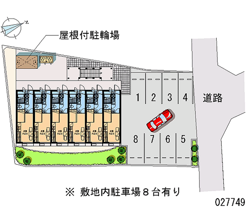 レオパレスソレーユ上地 区画図