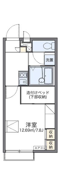 レオパレスタミチ 間取り図