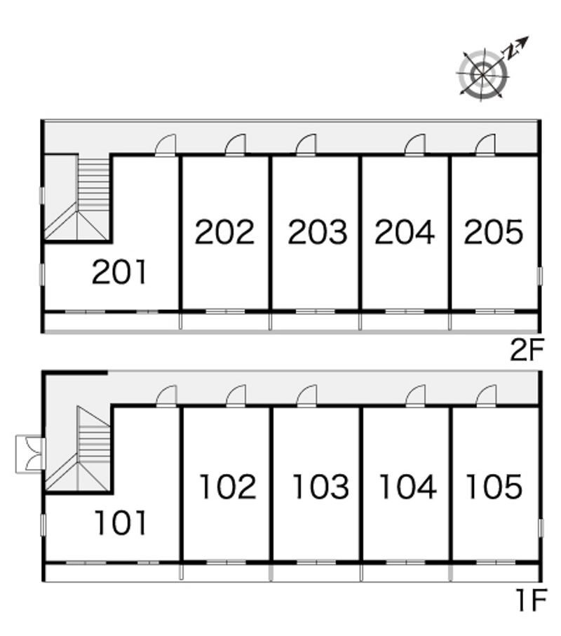 レオパレス向田 間取配置図