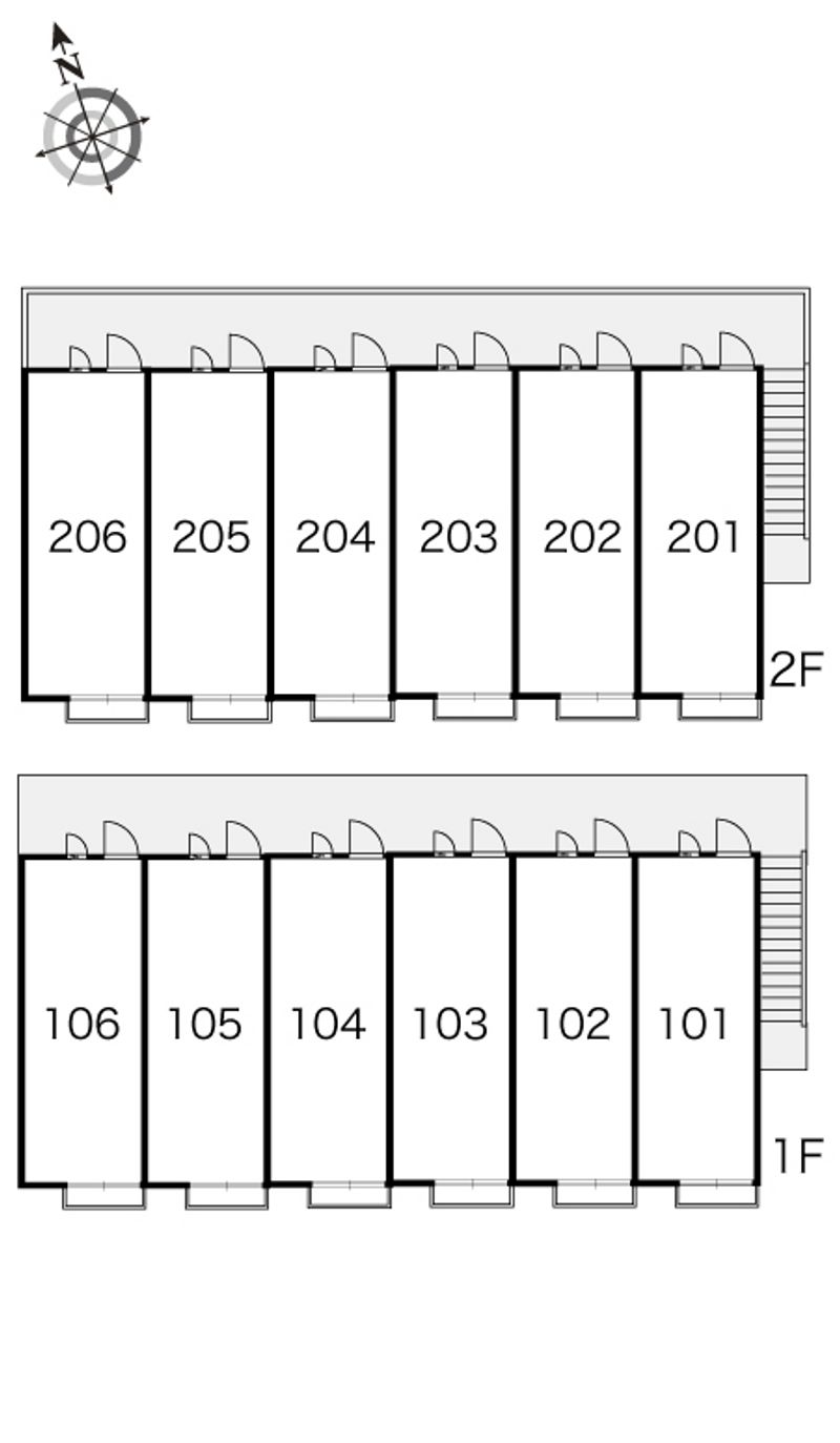 レオパレスフカサカ 間取配置図