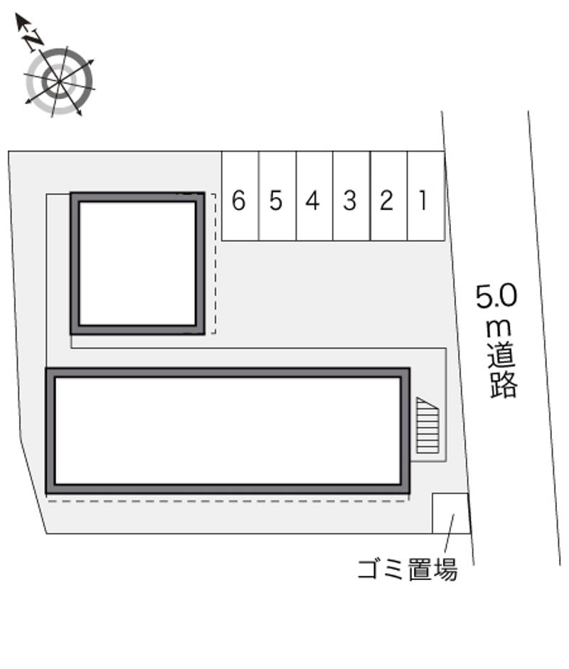 レオパレススリムガーデン 配置図