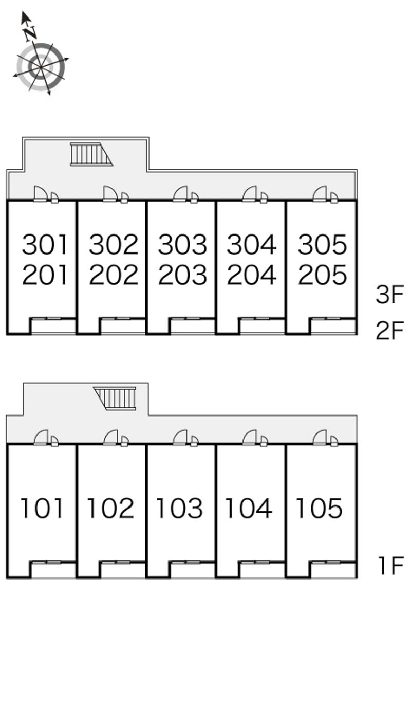 レオパレス陽 間取り配置図