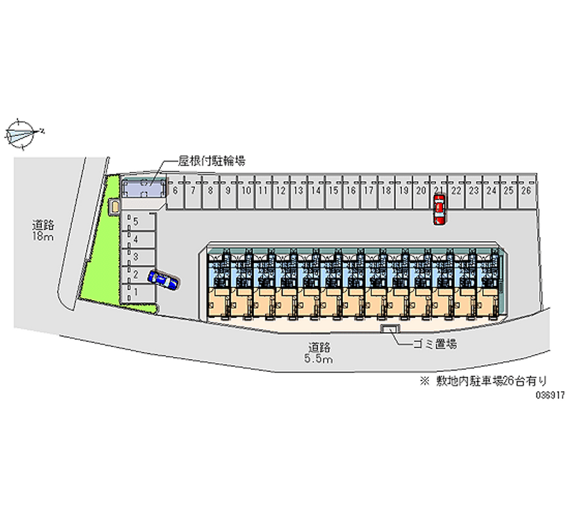 レオパレスＥｓｐｅｒａｎｚａ 月極駐車場